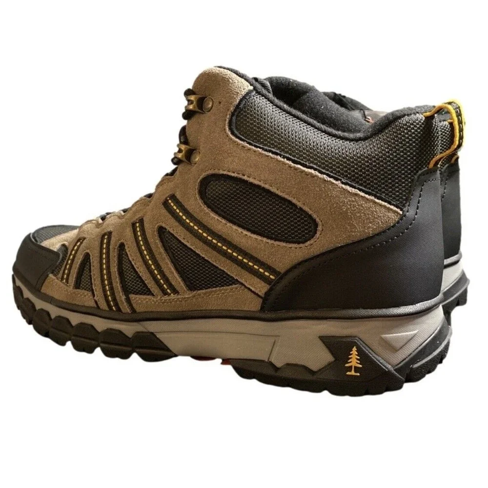 Bass Outdoor Men's Vibram Peak Trail II Mid-Top Hiking Boot, Taupe Olive‎ Sz 13